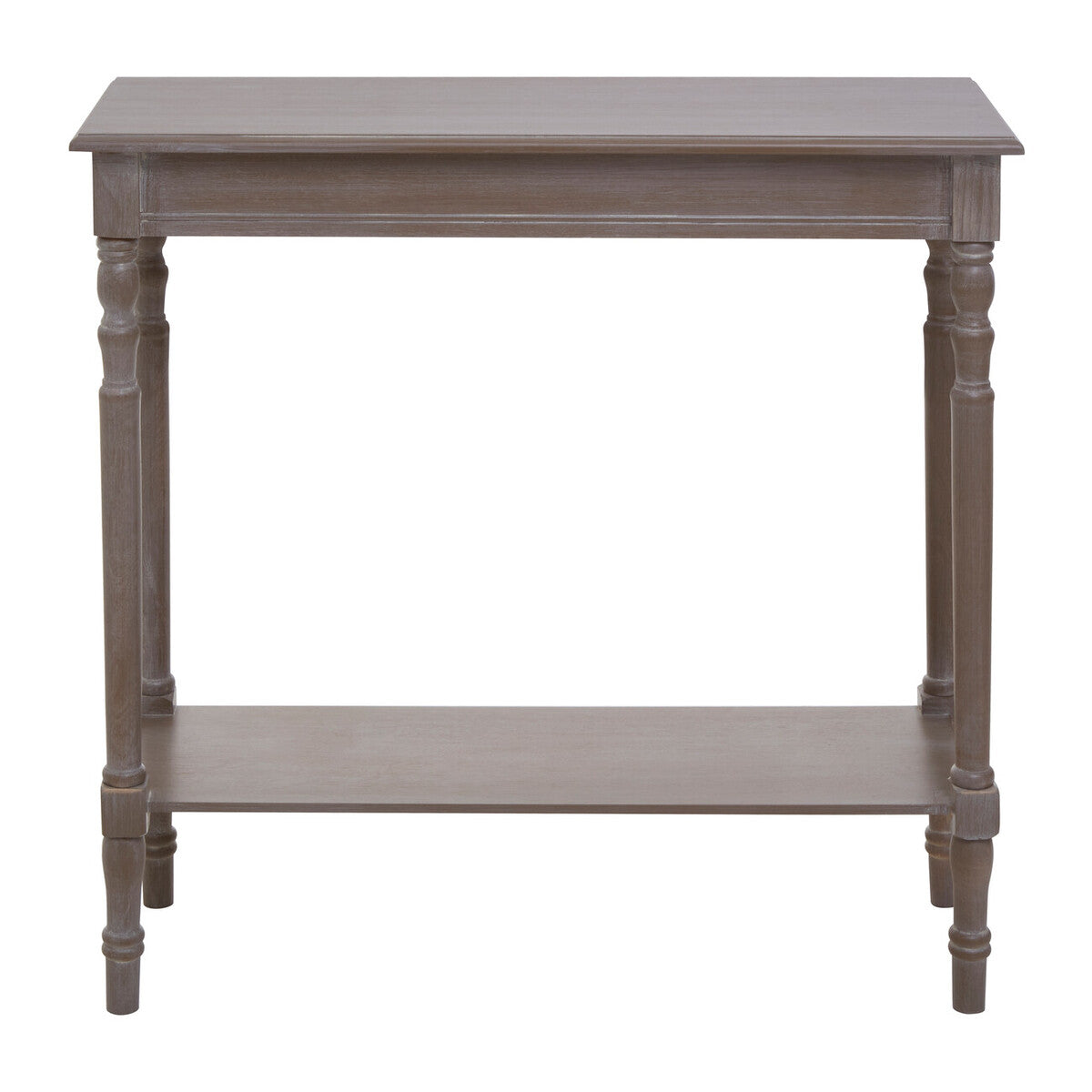 Console Table Pine Wood Narrow Hallway Table Storage Shelf Orsina