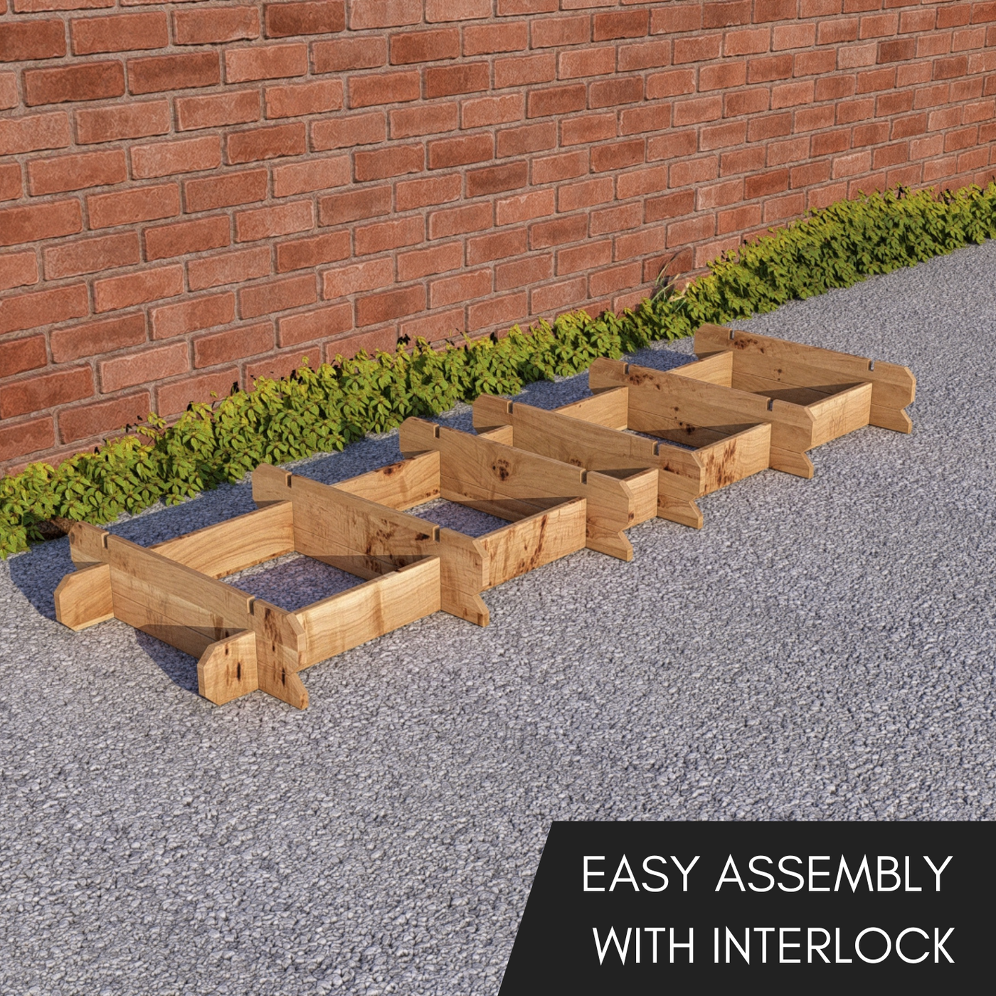 Large Garden Bar Outdoor Wooden 2m Drinks Bar Patio Interlock