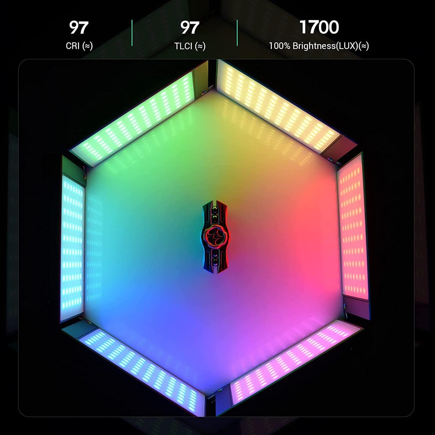 Godox M1 RGB LED Video Light Panel, Pocket Size, Music Mode, 15 FX & CCT Modes
