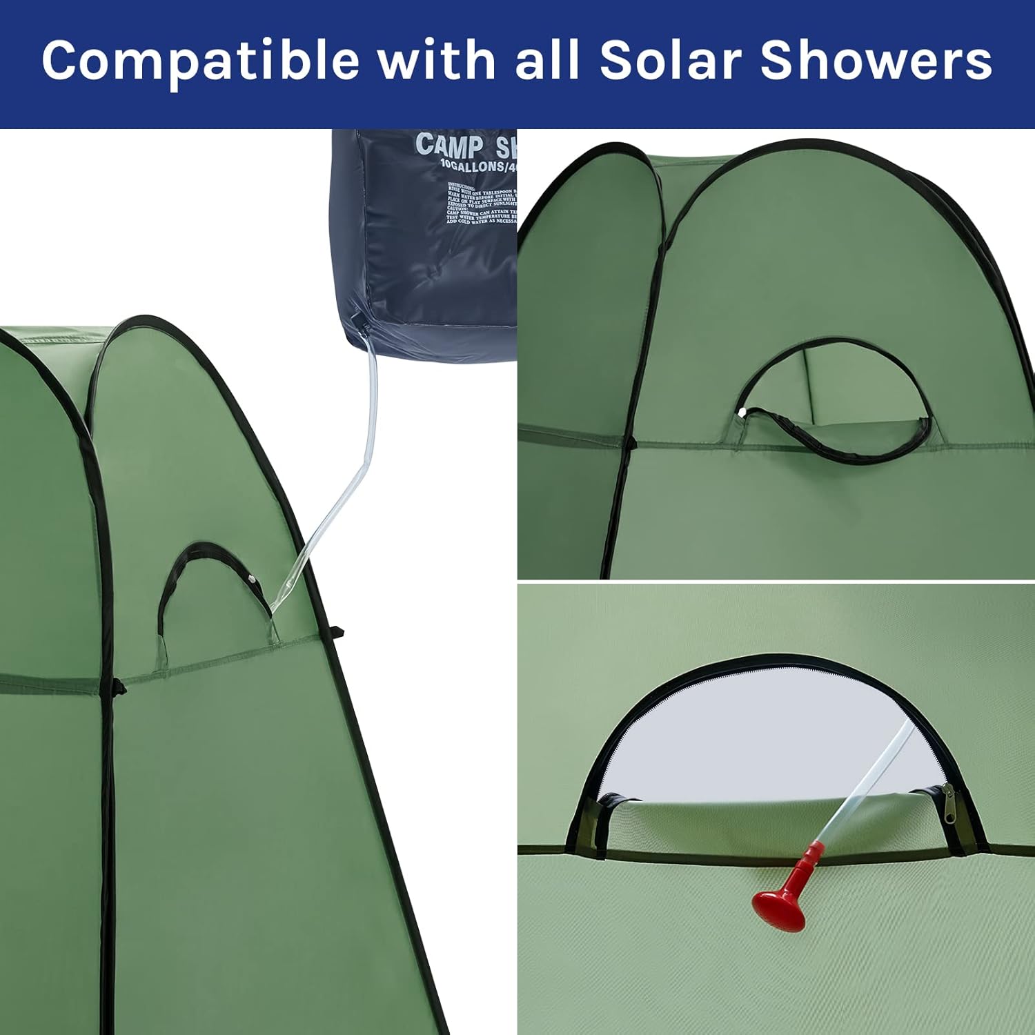 Pop Up Camping Toilet Shower Tent Waterproof Privacy Portable Room WolfWise
