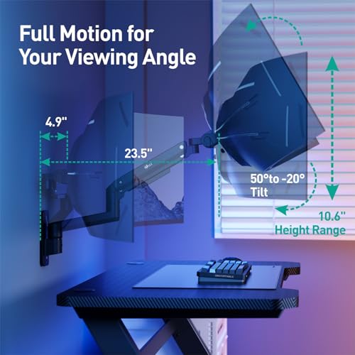 Ultrawide Monitor Wall Mount 17-49 Inch Adjustable 20kg VESA 100 WALI