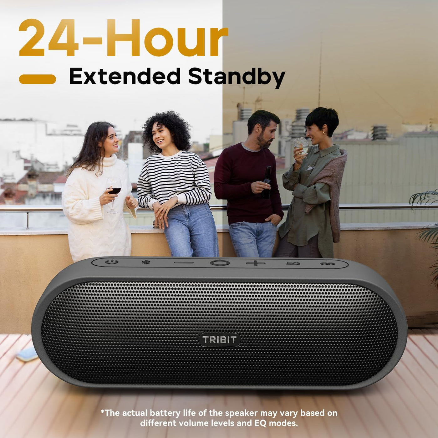 Tribit XSound Plus 2 Bluetooth Speaker, 30W, XBass, IPX7, 24H Playtime