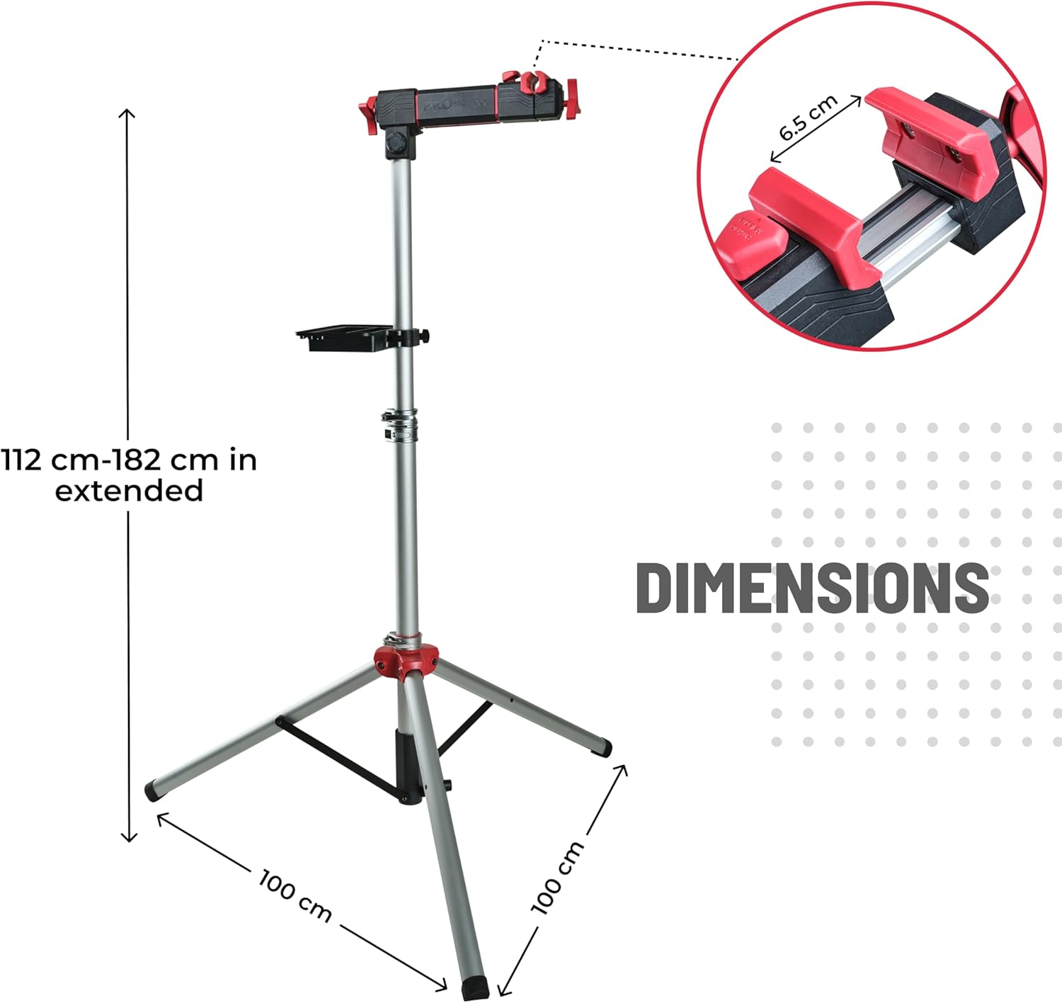 PRO BIKE Adjustable Bike Repair Stand Stable Metal Workstand for Home & Road Use