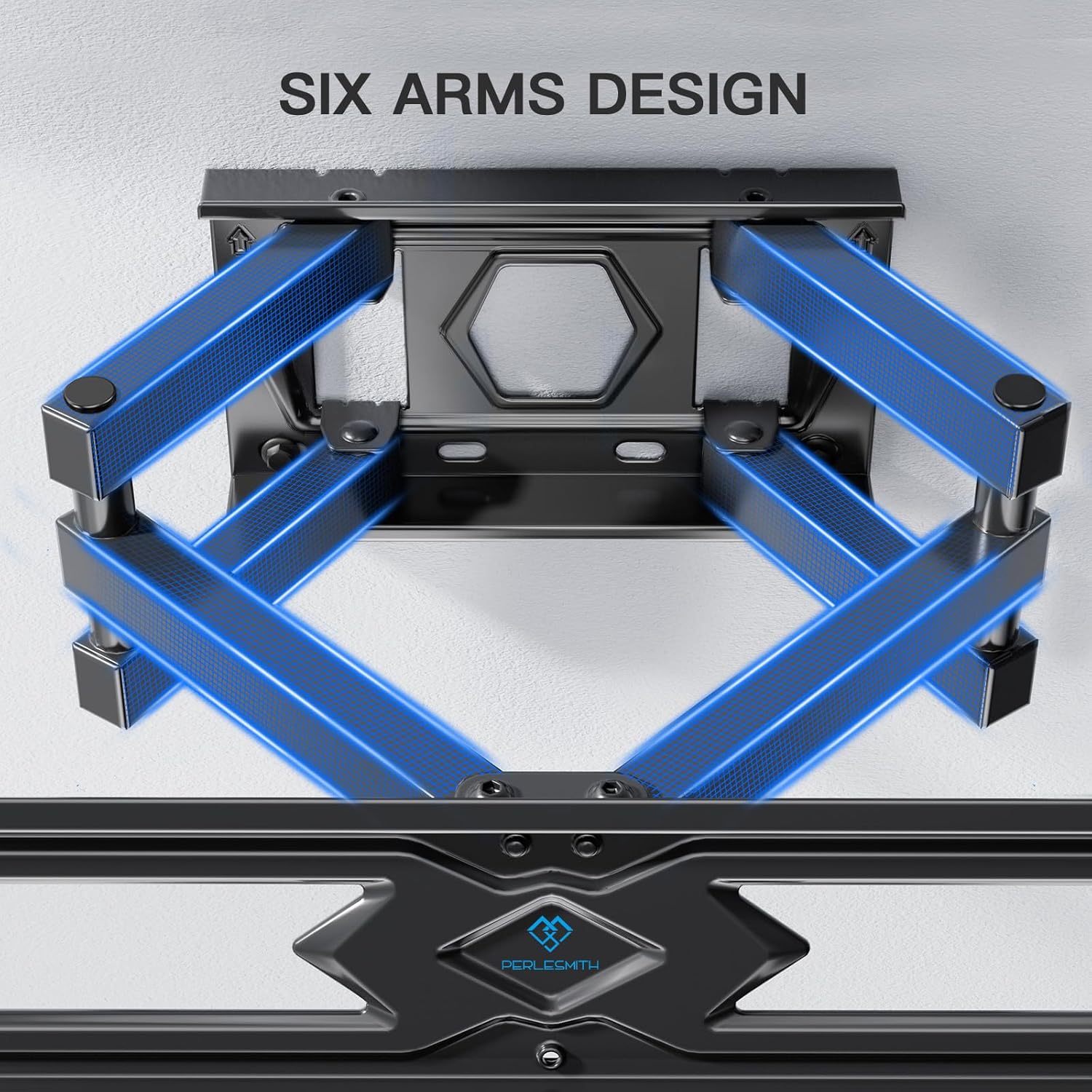 TV Wall Bracket Swivel Tilt Mount for 26-70 Inch Flat Curved TVs PERLESMITH