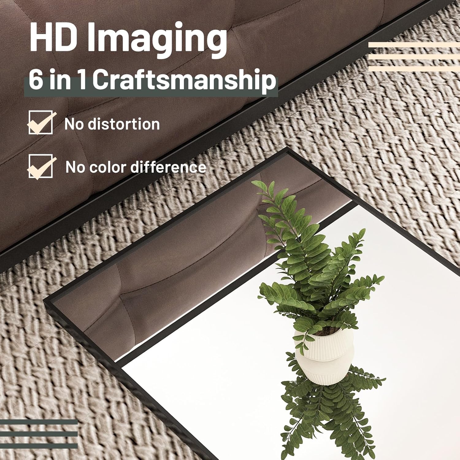 Full Length Mirror 150x40cm Free Standing Hanging Leaning Black Frame Beauty4U