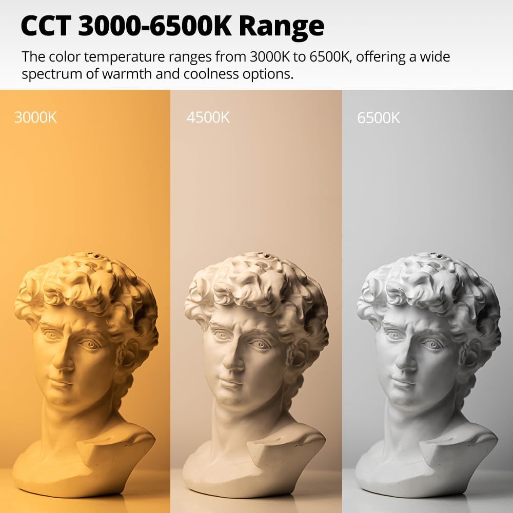 AMBITFUL AL-50 Softbox Lighting Kit 50W 3000-6500K Bi-Color LED Studio Lights