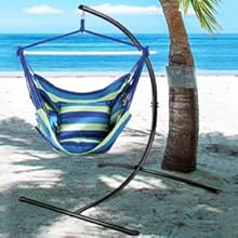Hammock Chair Stand Only C Shape for Hanging Egg Swing Seat 350lbs GOUTIME