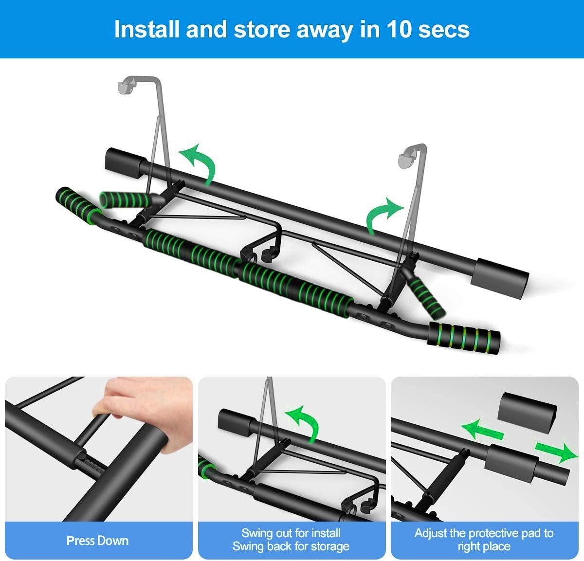 HAKENO Pull Up Bar Doorway Fitness Chin-Up for Home Gym Exercise - Massive Discounts