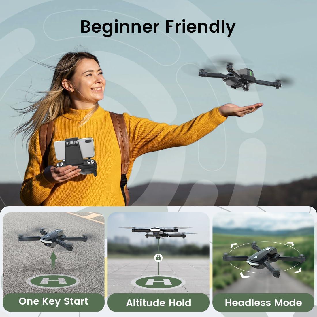 Holy Stone HS260 Foldable Drone, 1080P HD Camera, 30 Min Flight Time