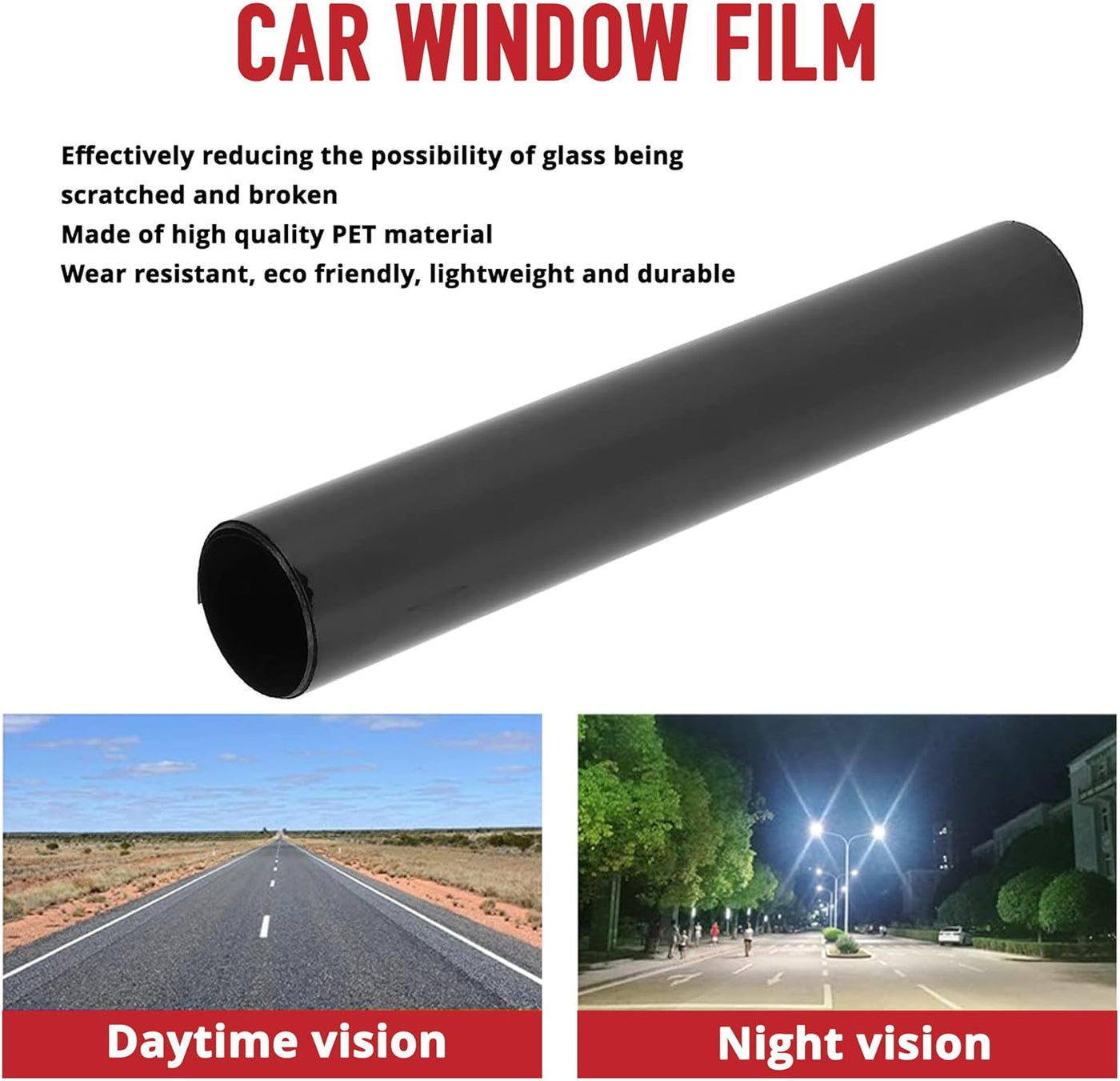 Less4Spares ProShield™ Window Tint Roll, Ultra Limo Black 1%, 75cm x 6m, 2-Ply