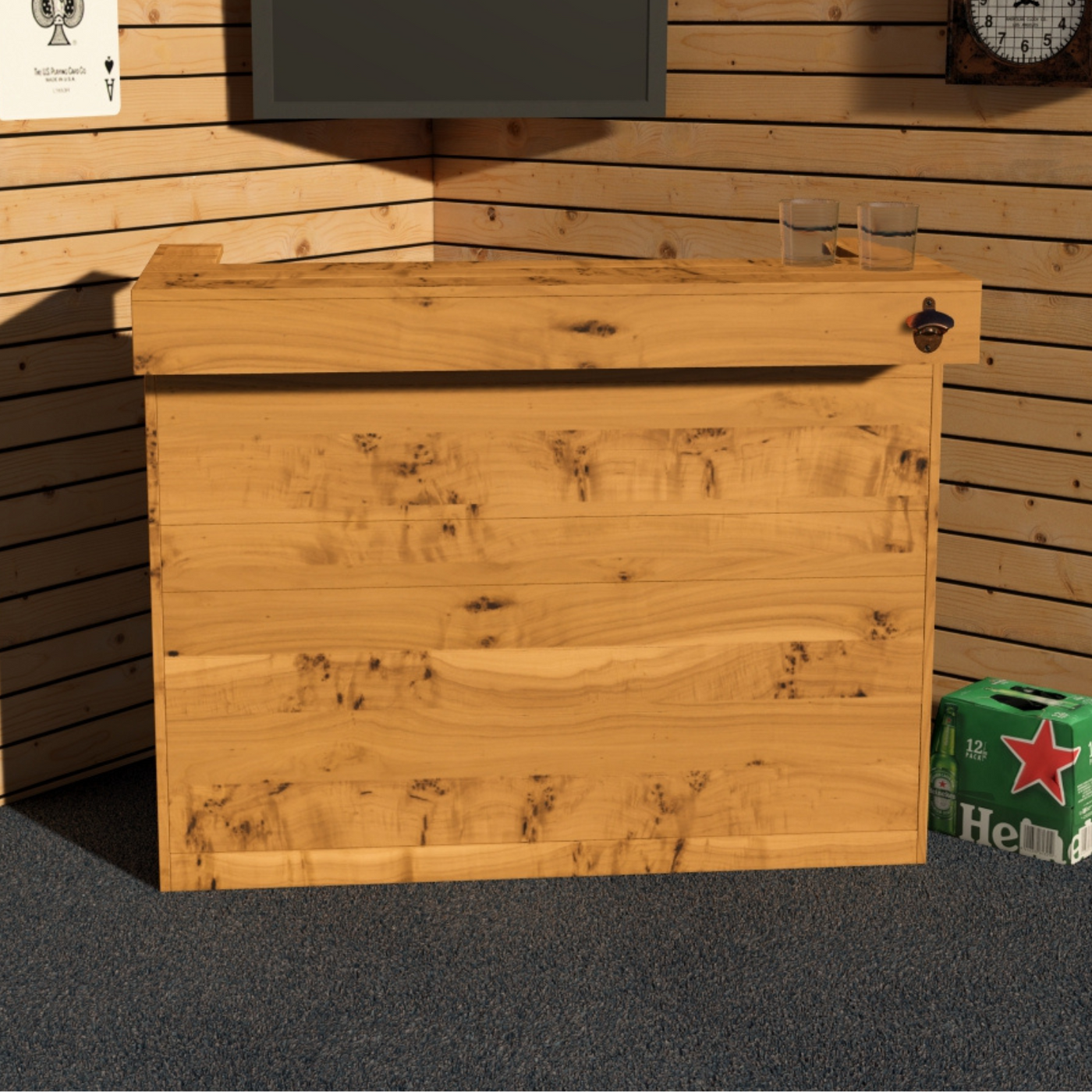 Garden Bar Outdoor Wooden Drinks Bar Rustic Patio Entertaining