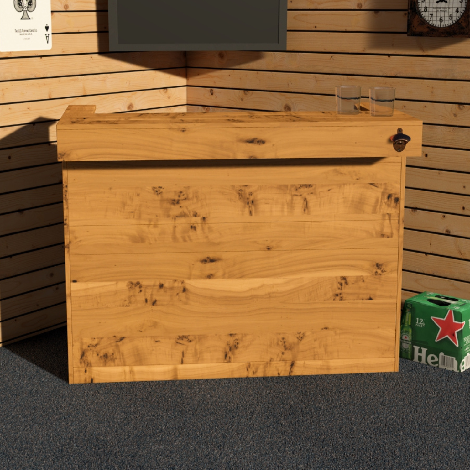 Garden Bar Outdoor Wooden Drinks Bar Rustic Patio Entertaining