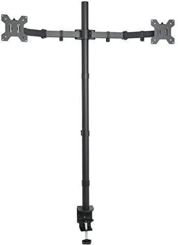 Dual Monitor Stand 27 Inch Extra Tall 39 Inch Pole Adjustable VIVO