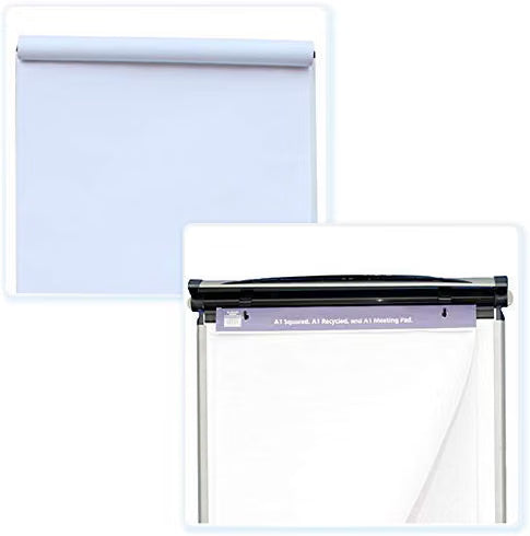 A1 Flipchart Paper Pad 25 Sheets Standard Easel Presentation Paper VIZ-PRO Office