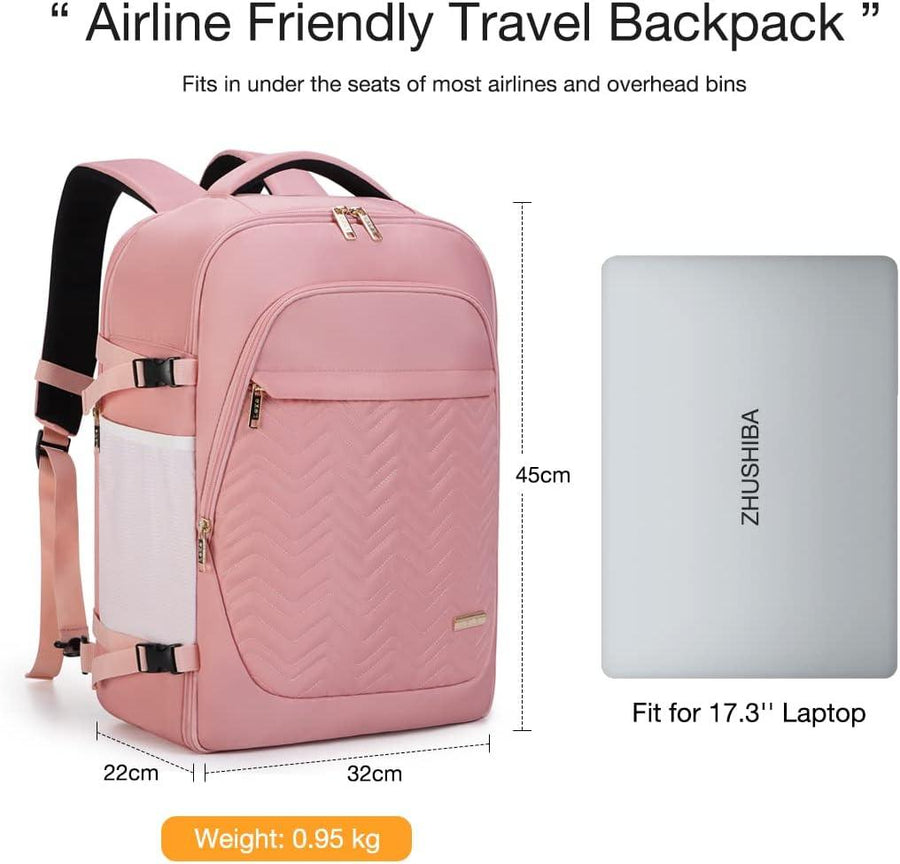 35L Travel Backpack for Women, 17 Inch Laptop Backpack Flight Approved - Massive Discounts