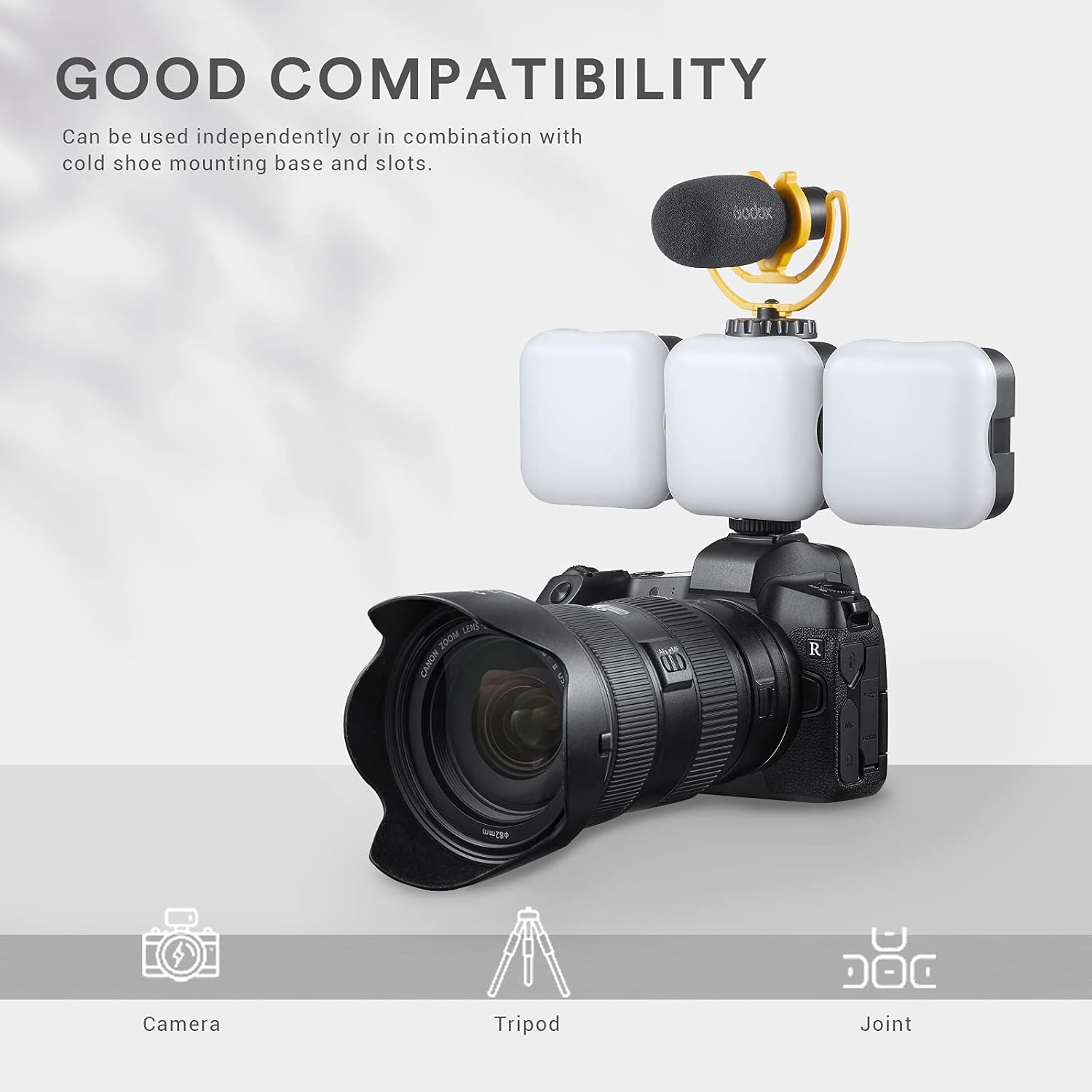 Godox LITEMONS LED6Bi Mini LED Video Light, CRI95, 3200K-6500K, Zoom & Meetings