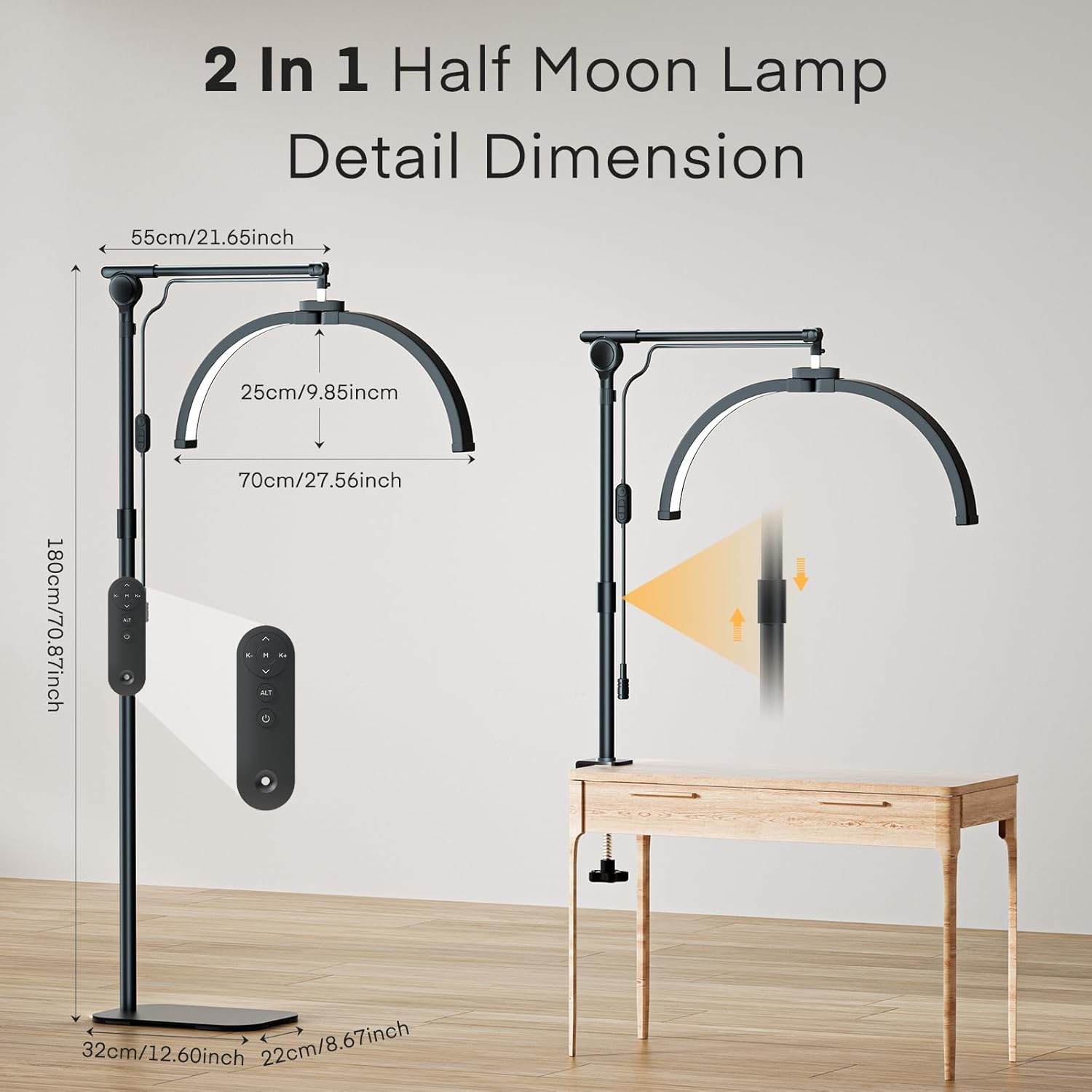 Lmaqfum Lash Light 2-in-1, Foldable, 3 Modes Phone Holder Desk Clip Beauty Techs