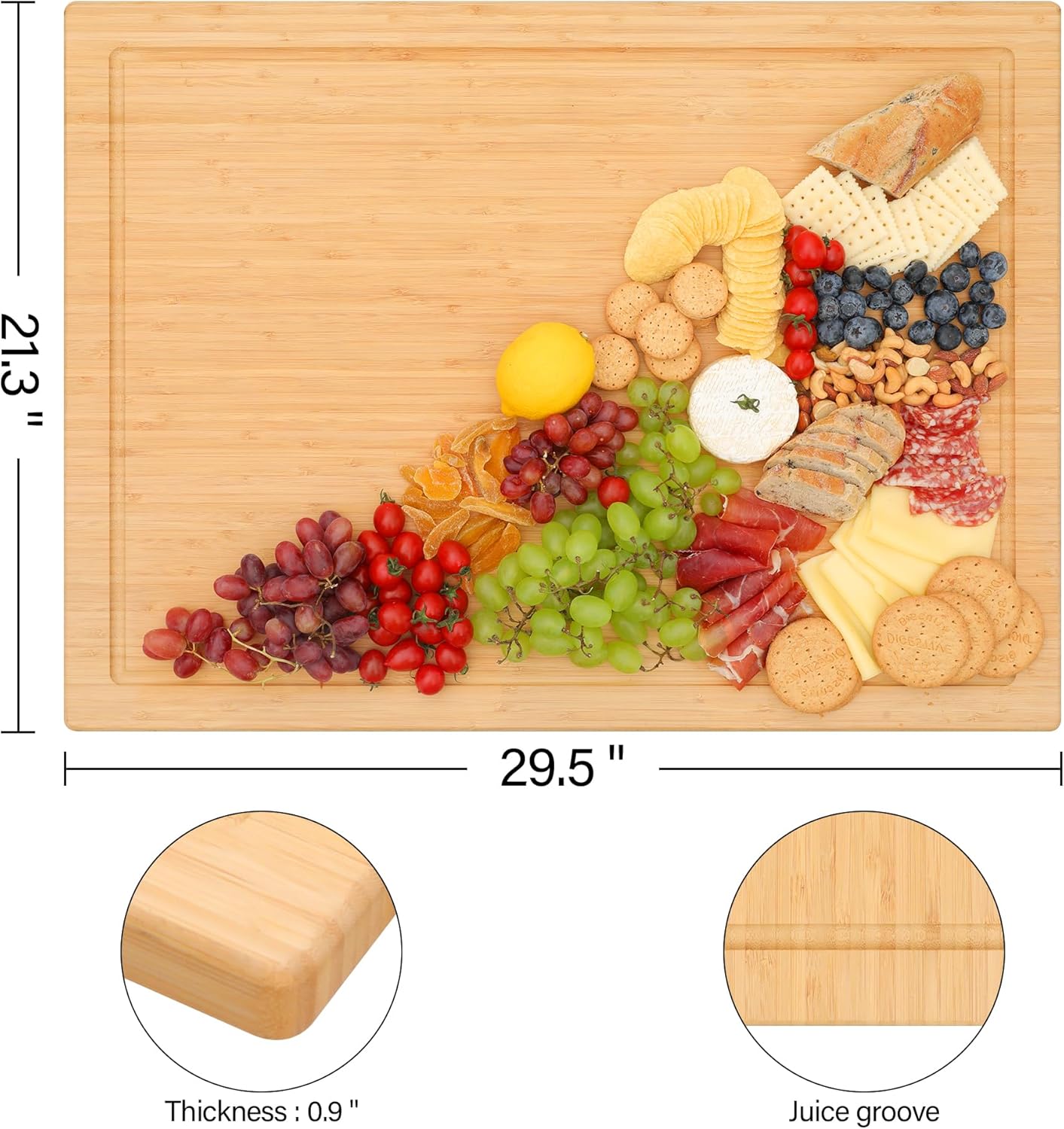 YUHFERA Stove Cover Board, 75x54cm, Wooden, Adjustable, for Gas & RV Stoves