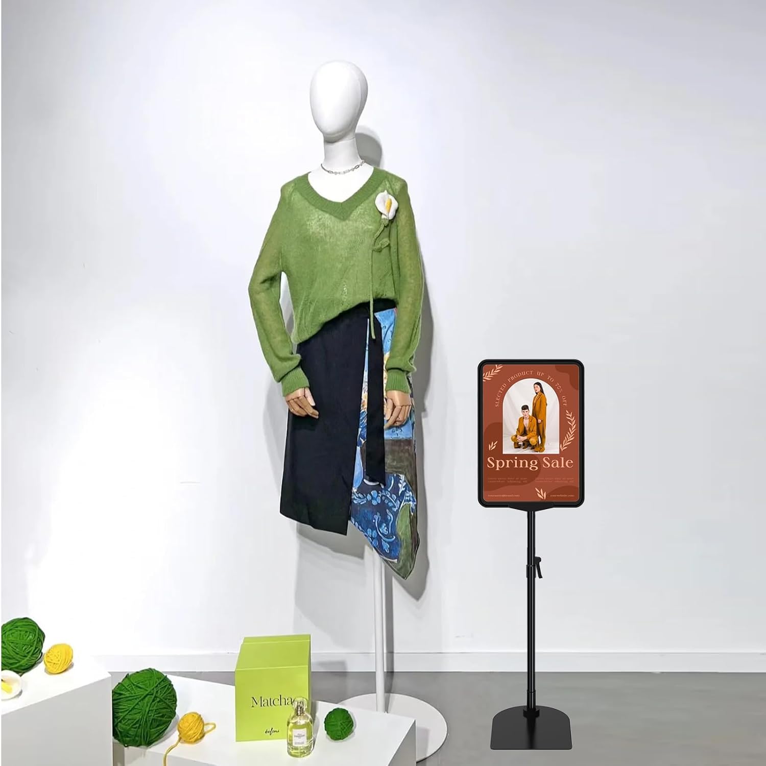 Newzealkids 2-Pack Adjustable A4 Display Stands Vertical & Horizontal Holders