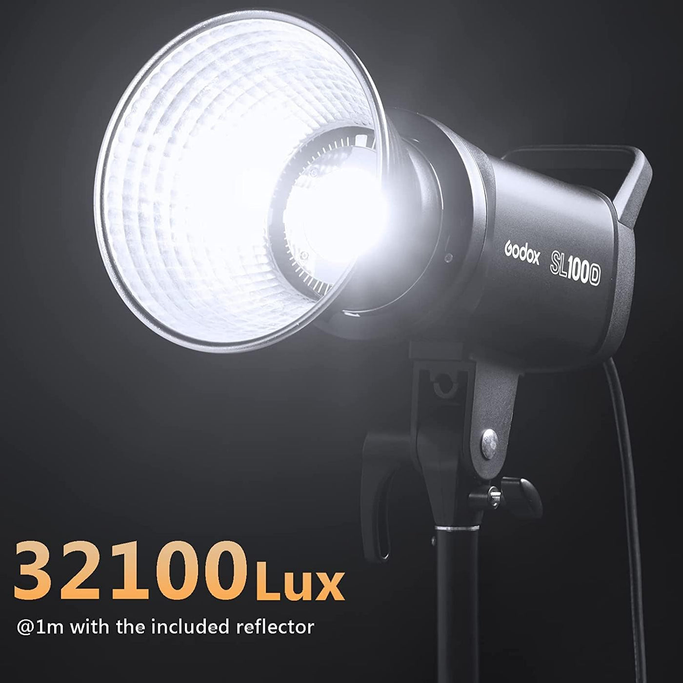 Godox SL100D 100W LED Video Light, 5600K, CRI96, Bowens Mount, 8 FX Effects