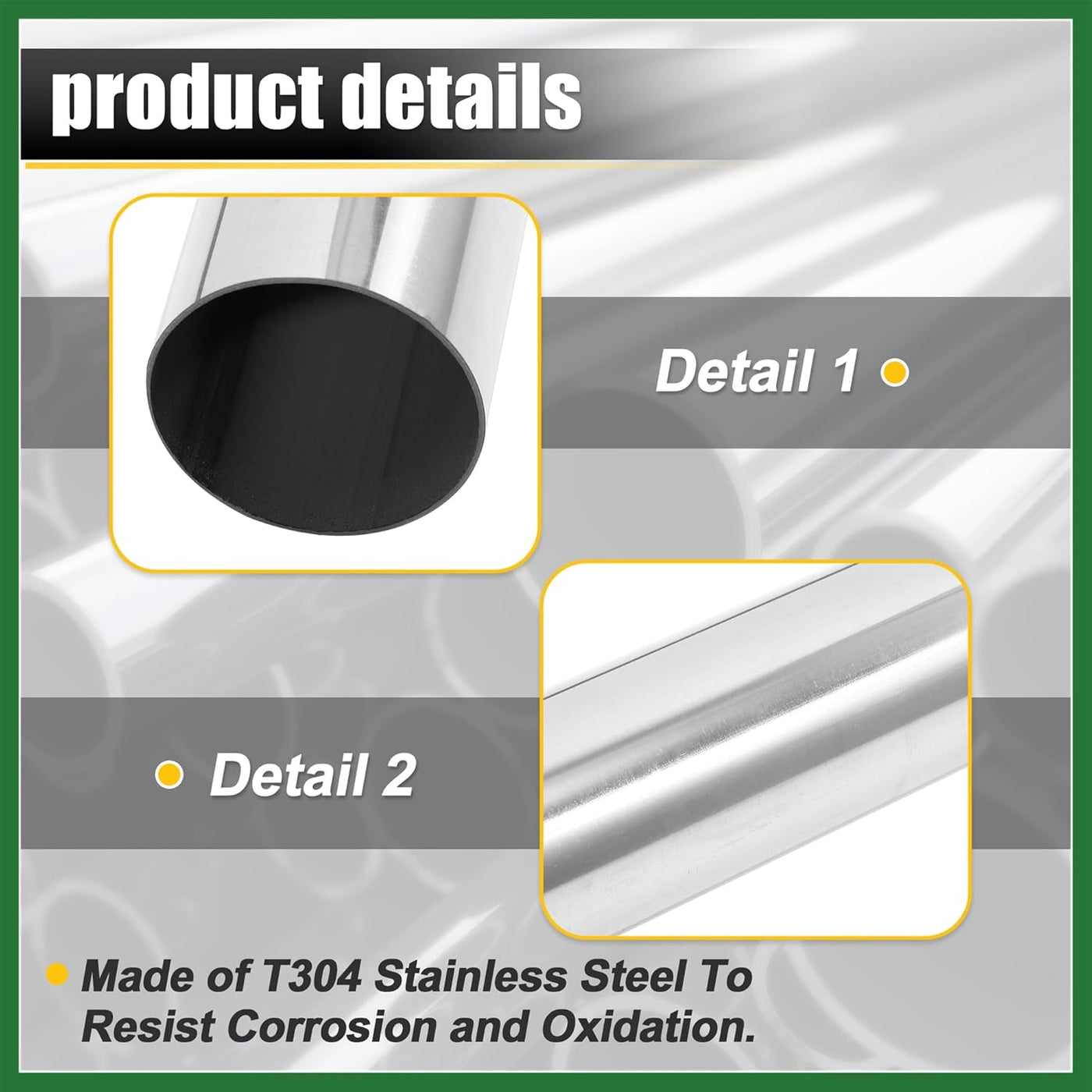 Straight Exhaust Pipe 4 Inch OD 45 Inch Length DIY Mandrel Custom Motoforti