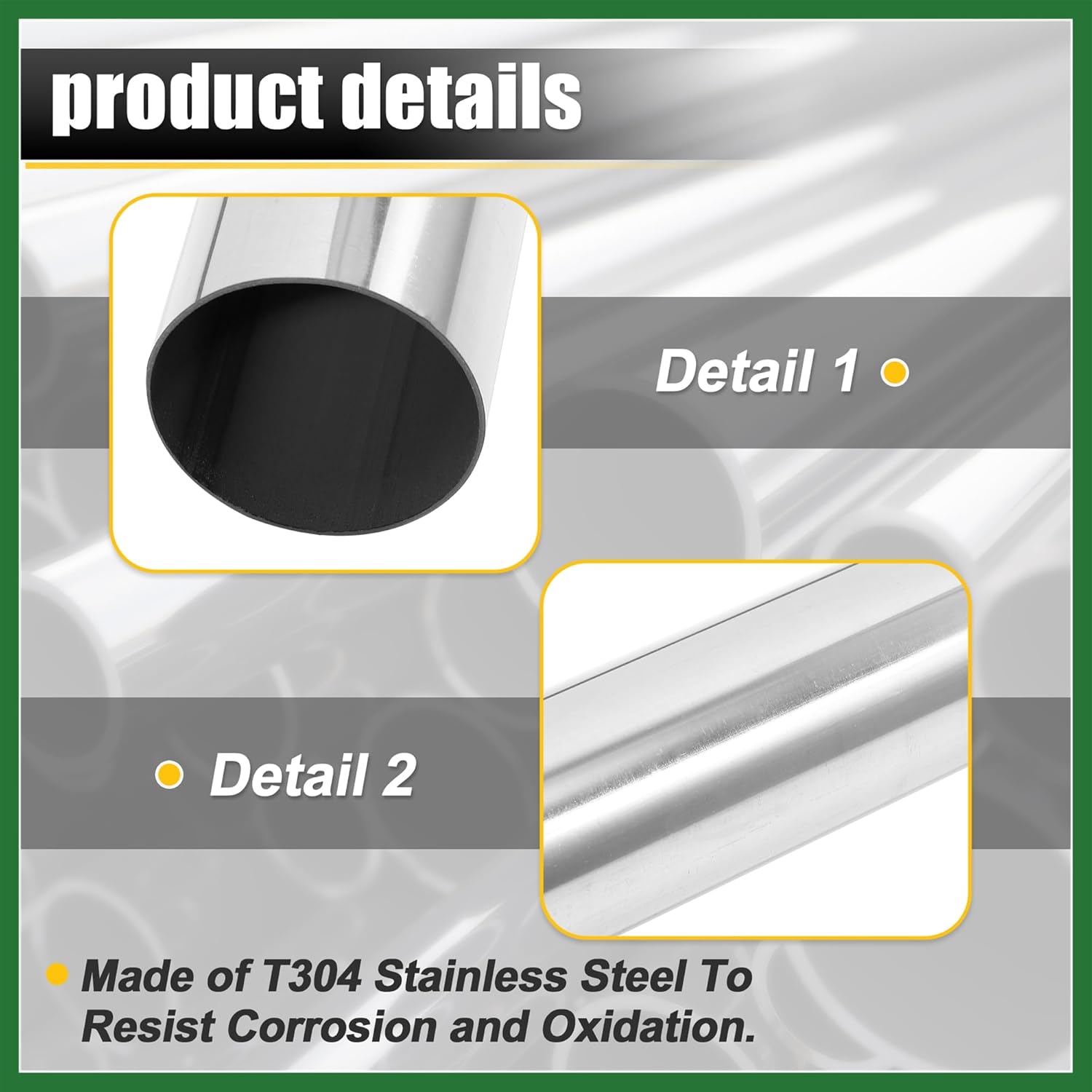 Straight Exhaust Pipe 4 Inch OD 45 Inch Length DIY Mandrel Custom Motoforti