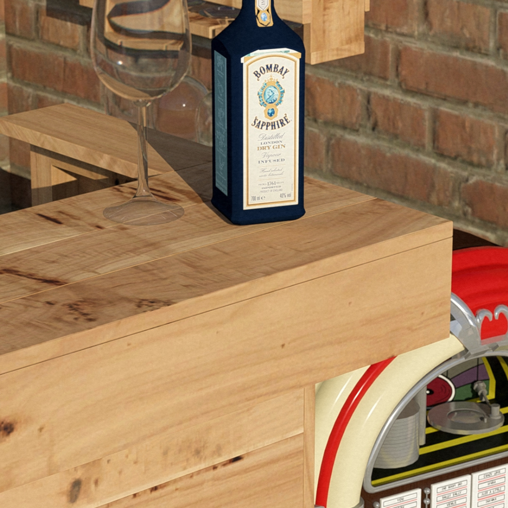 Garden Bar Outdoor Wooden Drinks Bar Rustic Patio Entertaining