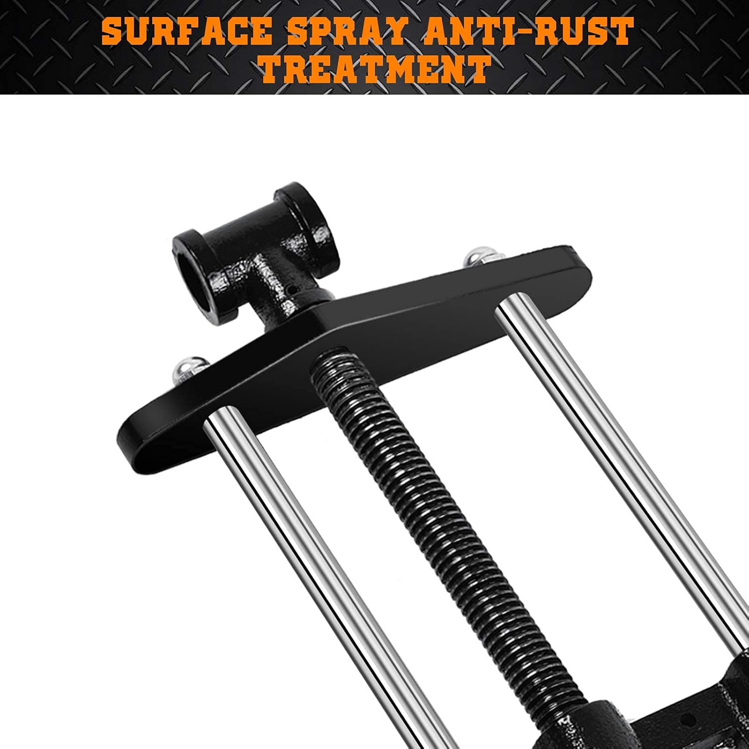 10.5" Heavy Duty Steel Front Vise – Workbench Clamp for Woodworking & Welding