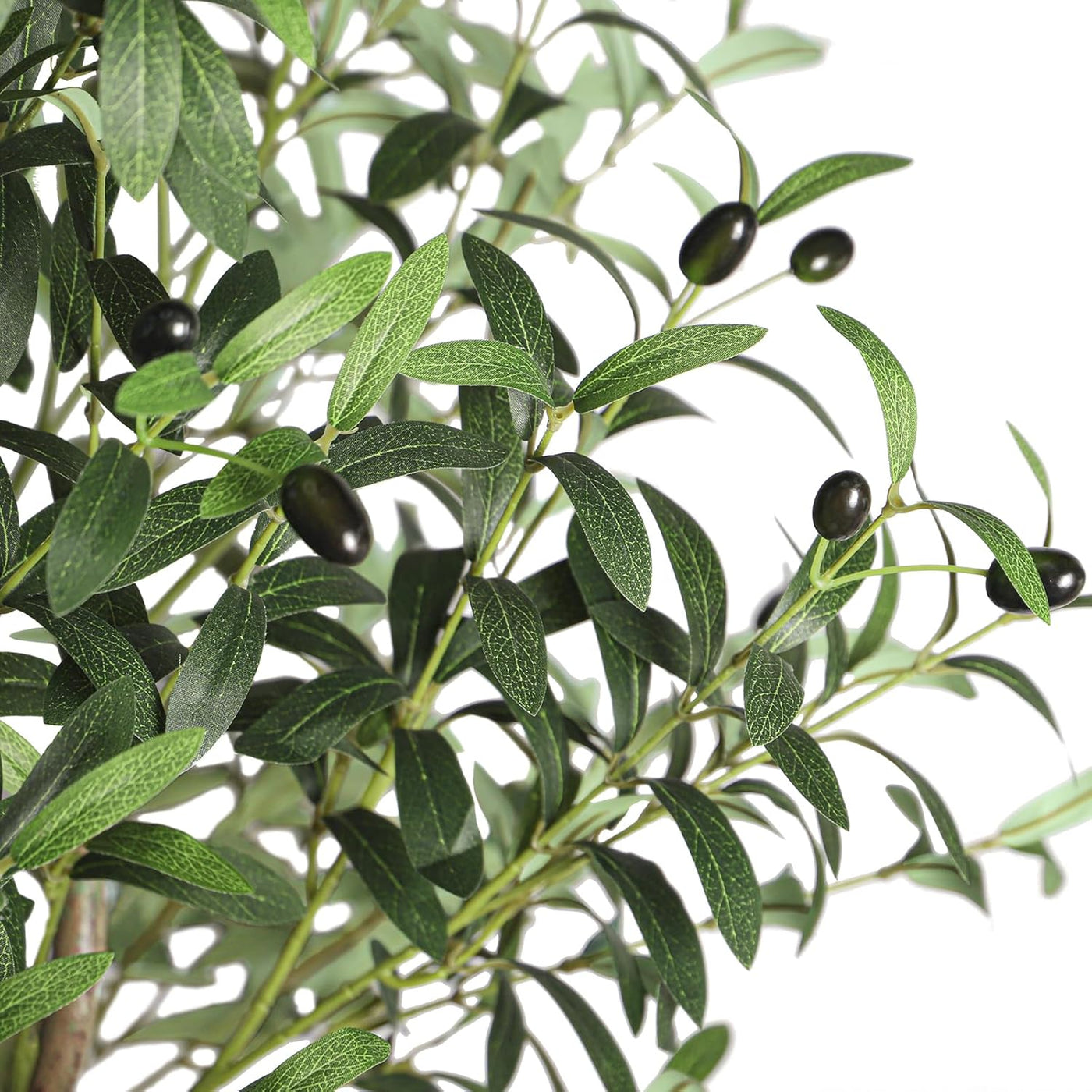 Artificial Olive Tree 7FT Faux Silk Lifelike Leaves Indoor Decor YOLEO