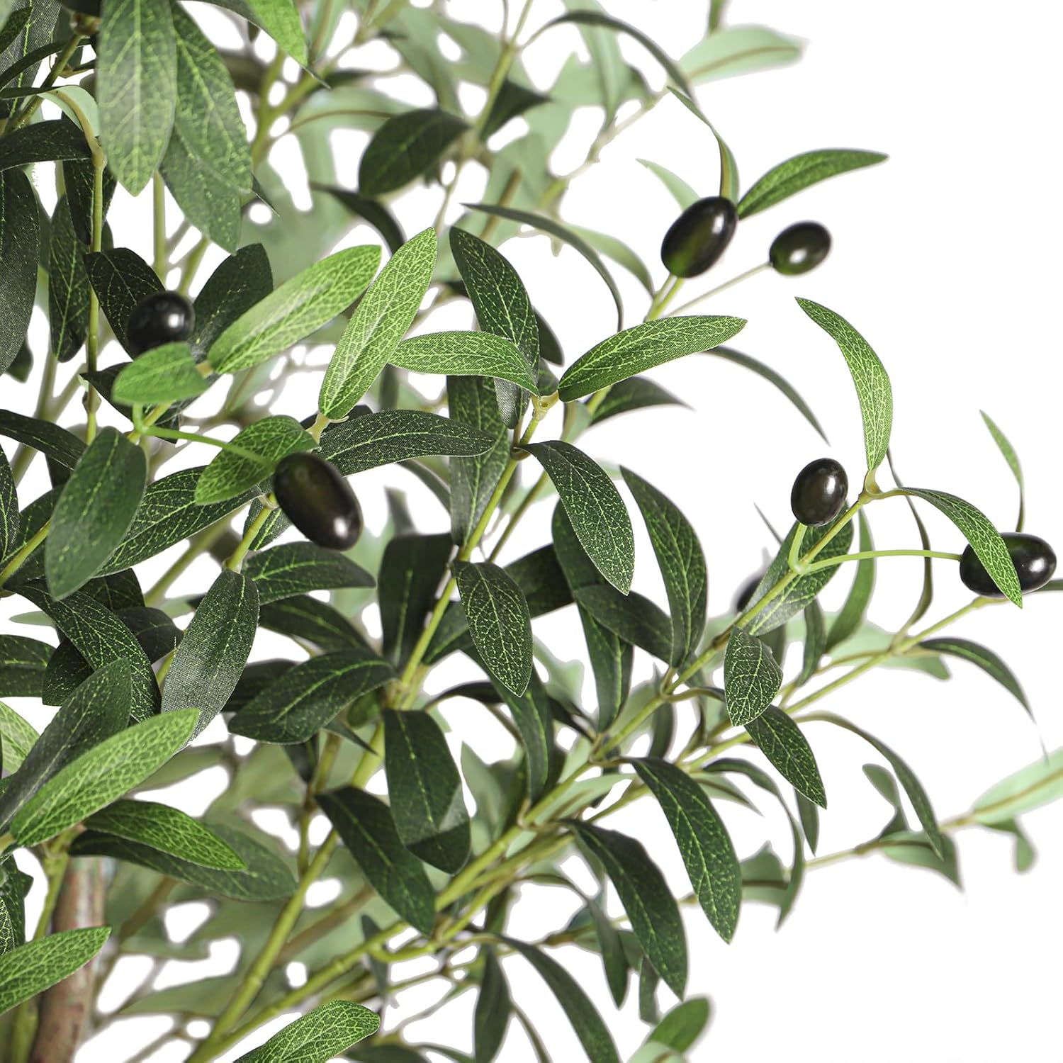 Artificial Olive Tree 7FT Faux Silk Lifelike Leaves Indoor Decor YOLEO