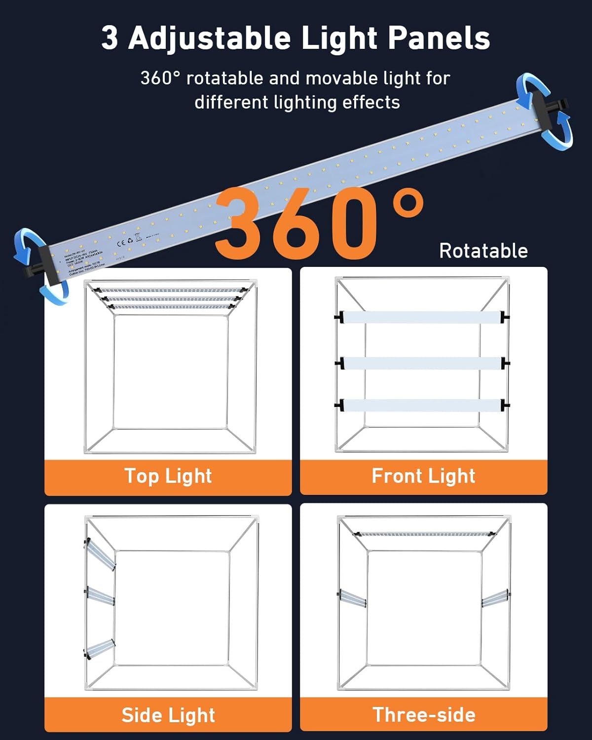 DUCLUS 80cm Photo Light Box – Portable Studio with LEDs & 6 Backdrops, 5600K