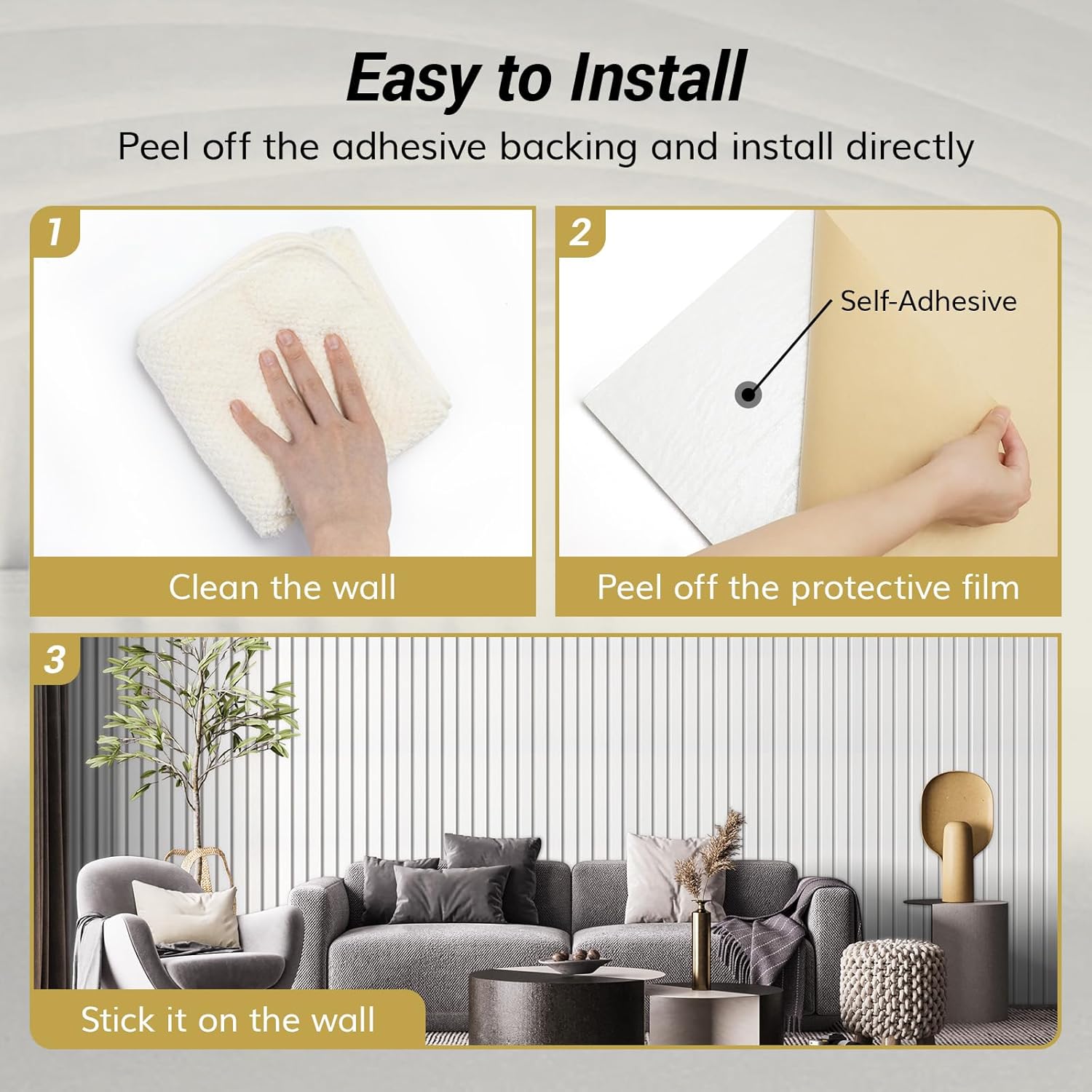 Acoustic Panels 4 Pack Large Soundproof Wall Panels Self Adhesive White TONOR