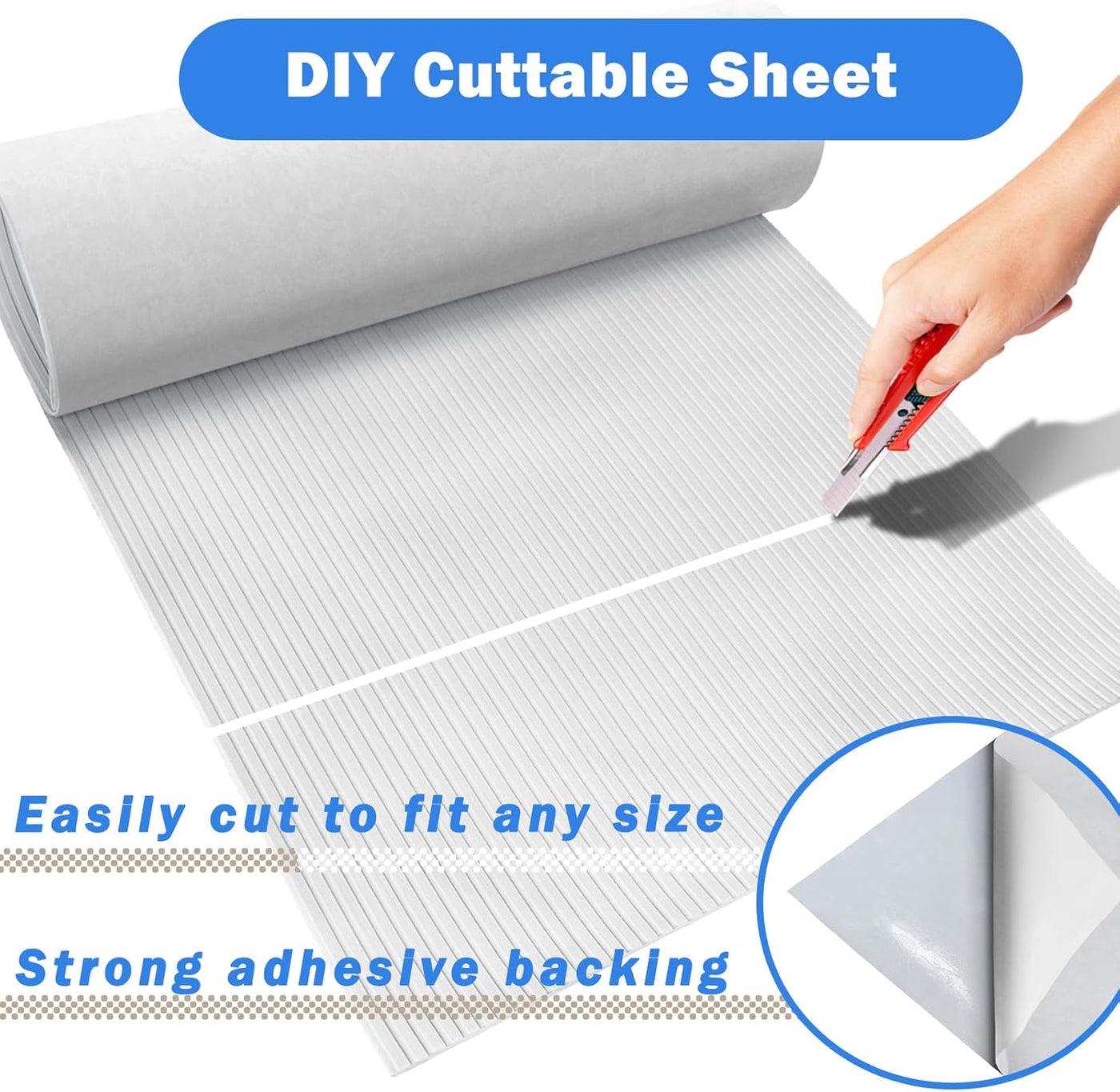 Boat Deck Flooring EVA Foam Non Slip Self Adhesive Camo Kayak Yacht 240x115CM