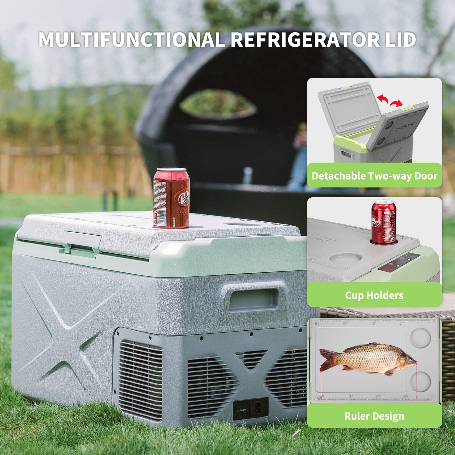 Alpicool X40 40L Car Fridge Freezer, 12/24V Portable Cooler for Camping -20℃