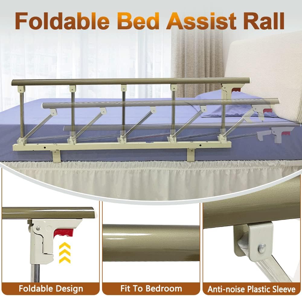 Bed Assist Rail for Elderly Adjustable Safety Bed Rail Support Handle Mybow