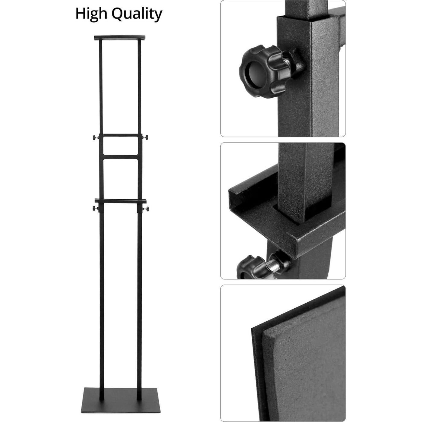 Double-Sided Sign Holder Stand Adjustable Display for Signs up to 83 in QWORK
