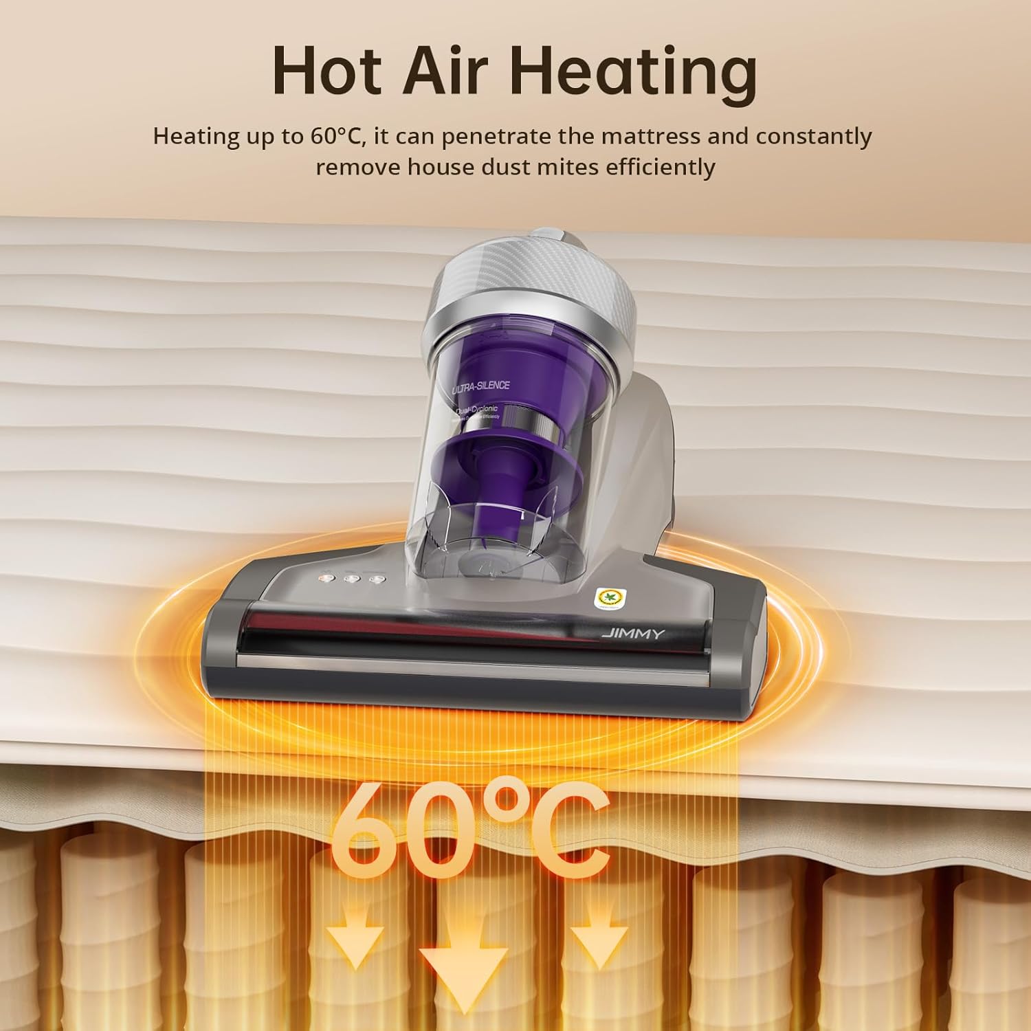 Jimmy JV35 Mattress Vacuum 700W, UV-C Light, 14kPa Suction, Handheld