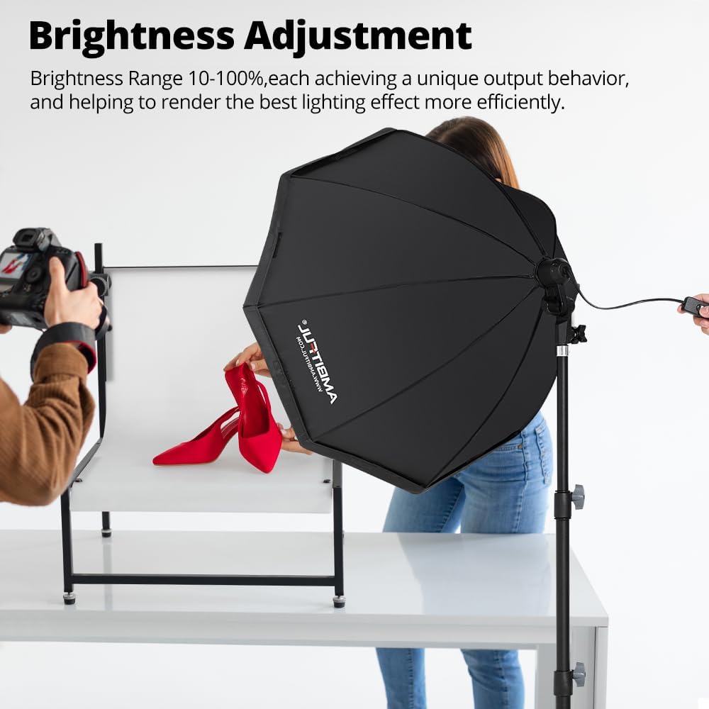 AMBITFUL AL-50 Softbox Lighting Kit 50W 3000-6500K Bi-Color LED Studio Lights