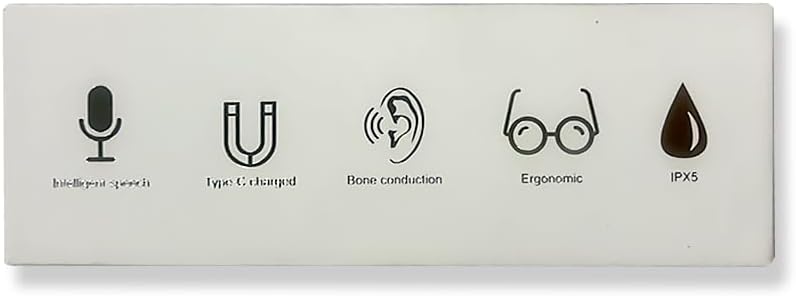 Set of icons and text on a white background, likely representing features or specifications.