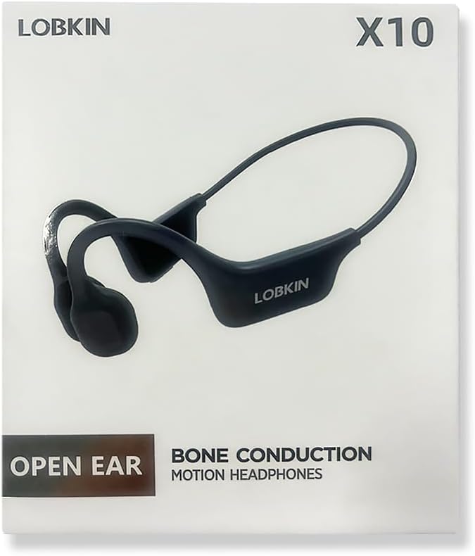 Lobkin X10 bone conduction headphones on a white background