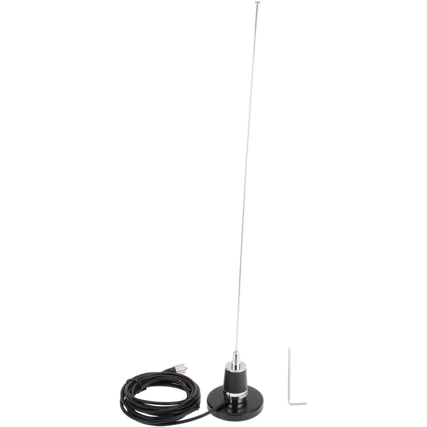 Car Radio Antenna 23.6 Inch Universal Sucker Mount 157.5 Inch Cable Black Aerial