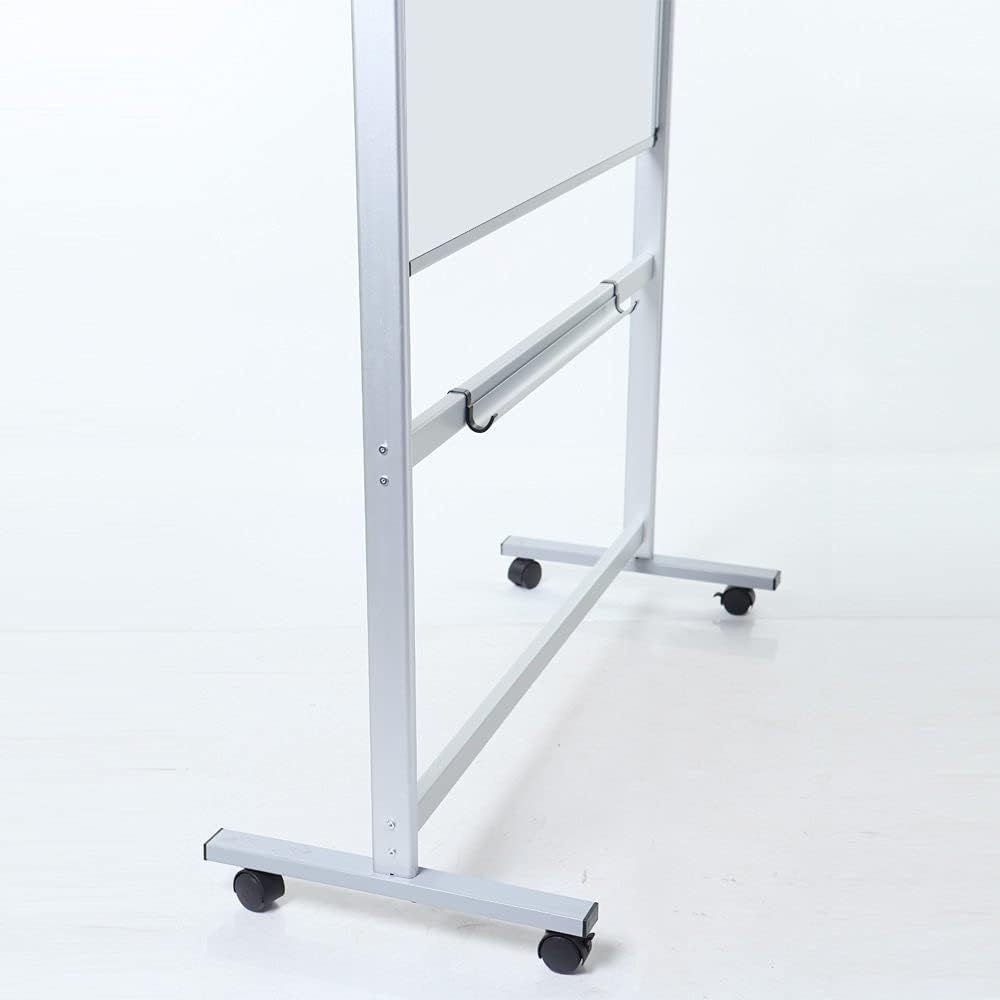 Magnetic Mobile Whiteboard 150x90cm Double Sided Revolving Stand VIZ-PRO Board