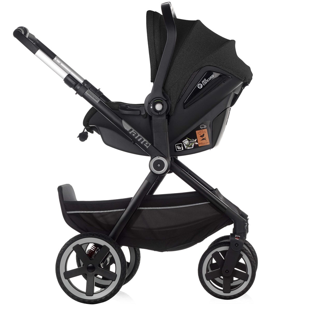 Travel System 3 in 1 Pushchair Stroller Car Seat Bundle Jane Crosslight
