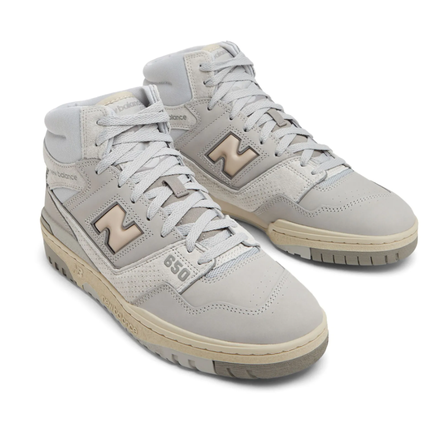 New Balance 650 High-Top Sneakers, Leather Trainers, UK 6.5 / EU 40