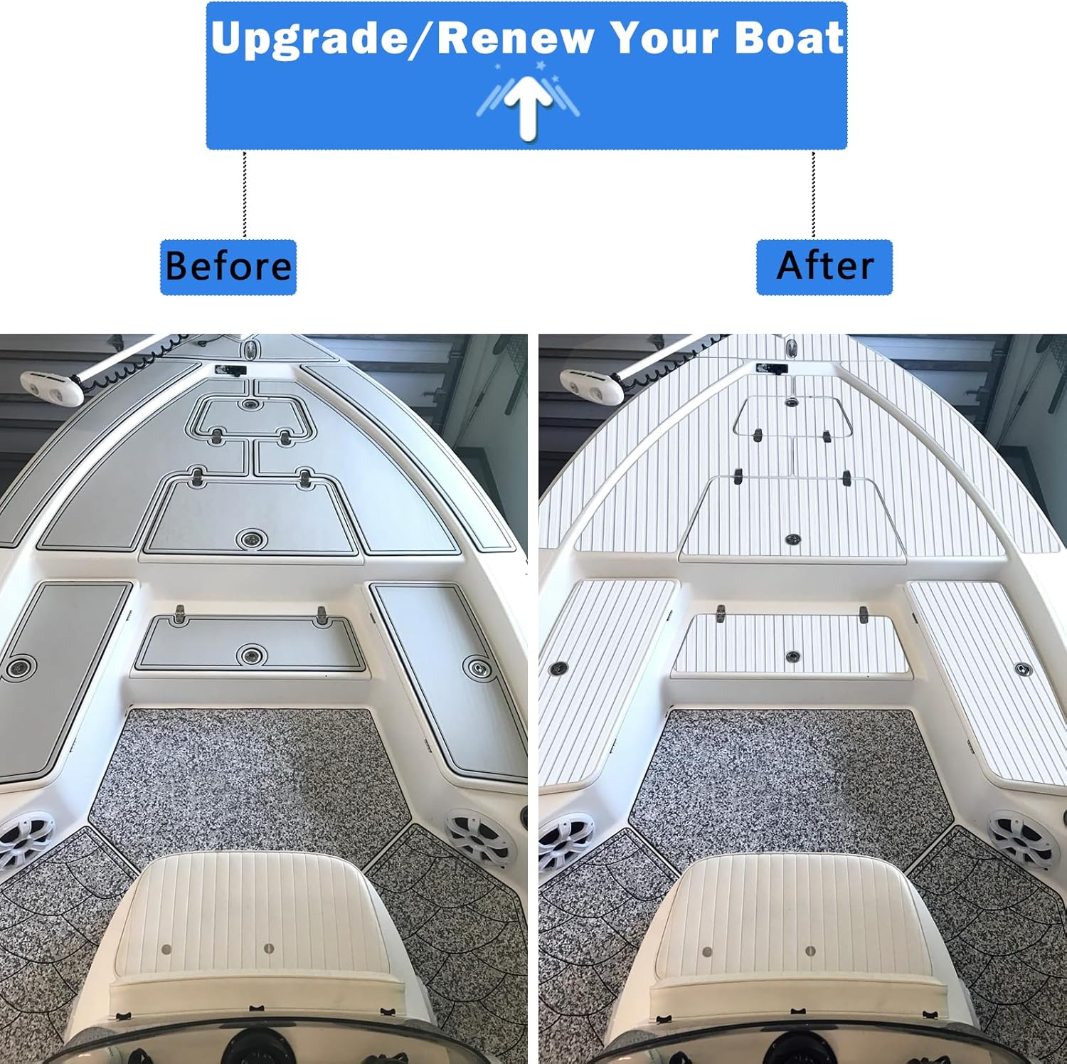 Boat Deck Flooring EVA Foam Non Slip Self Adhesive Camo Kayak Yacht 240x115CM