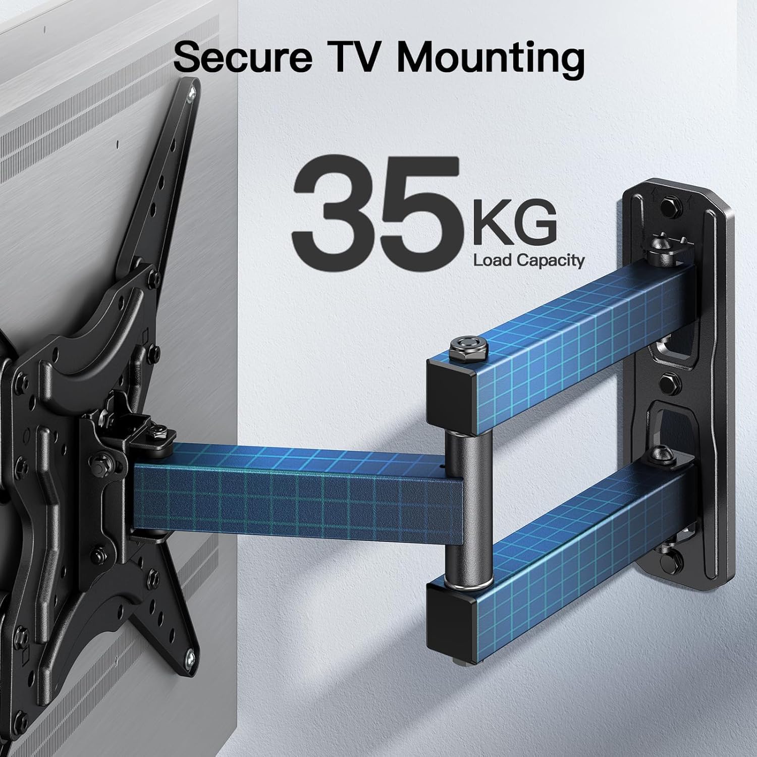 TV Wall Bracket Swivel Tilt Extend for 26-60 Inch Flat Curved TV VESA PERLESMITH