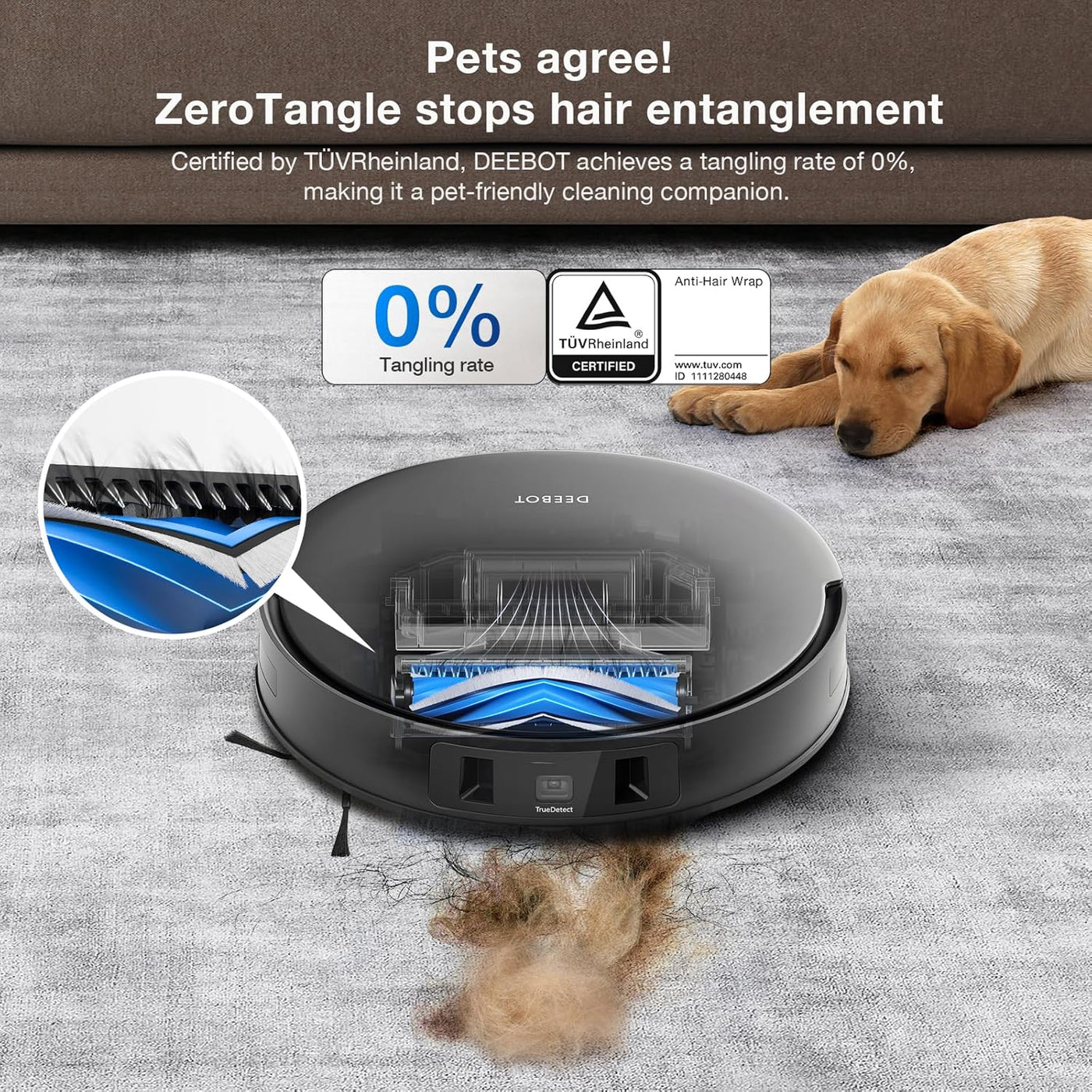 ECOVACS DEEBOT T30 OMNI Robot Vacuum, 11,000 PA, Edge Mopping, Hot Mop Wash