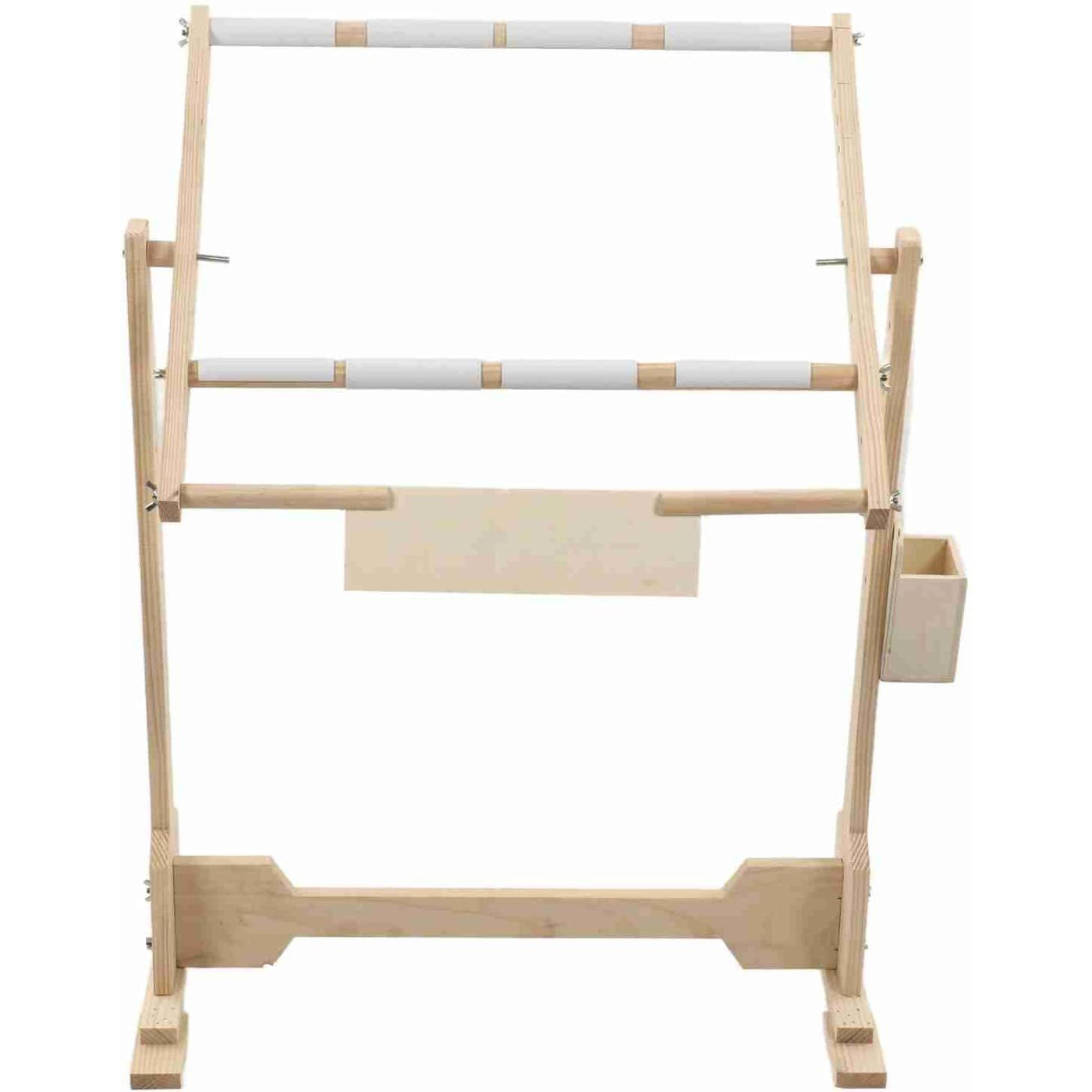 Adjustable Cross Stitch Floor Stand – Wood Pine, 5 Heights (41–68cm)