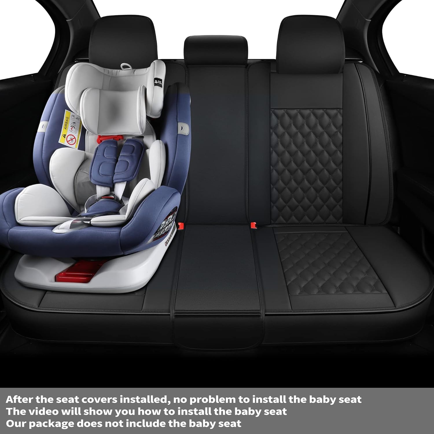 Vankerful Car Back Seat Covers, Universal Fit for Cars, SUVs, Sedans & Trucks