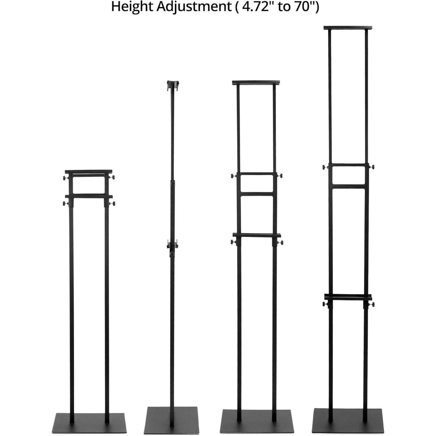 Double-Sided Sign Holder Stand Adjustable Display for Signs up to 83 in QWORK